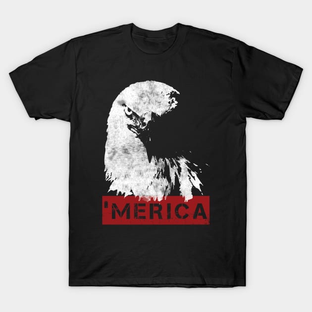 Merica - Bald Eagle T-Shirt by 461VeteranClothingCo